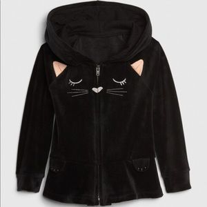 EUC GAP Toddler Cozy Cat Hoodie Sweatshirt - Size 3T
